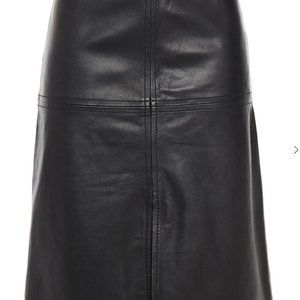 New w/ Tags Muubaa London Midi Leather skirt
